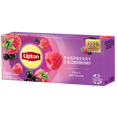 Lipton Tea Lampone Sambuco 20X1.6G